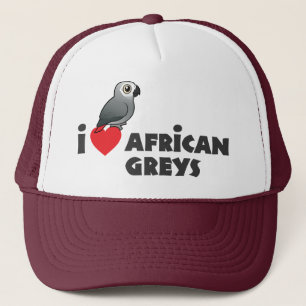 I Herz-afrikanische Grau Truckerkappe