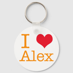 I Herz Alex Schlüsselanhänger