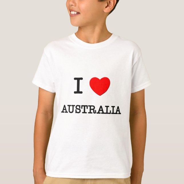 I HERZ AUSTRALIEN T-Shirt (Vorderseite)