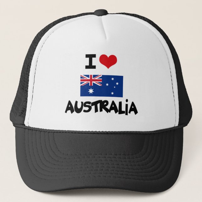 I HERZ AUSTRALIEN TRUCKERKAPPE (Vorderseite)