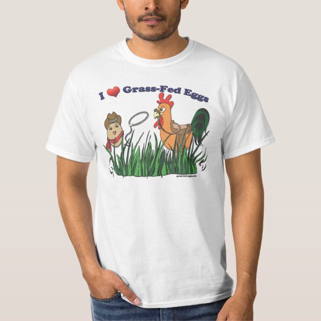 I Herz-bäuerische Eier T-Shirt (Vorderseite)