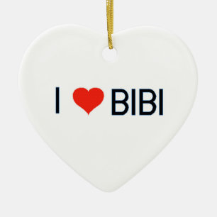 I Herz Bibi Verzierung Keramik Ornament