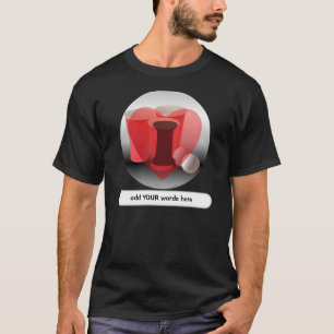 I Herz-Bier Pong T-Shirt