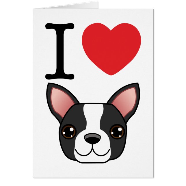I Herz-Boston-Terrier (Vorne)