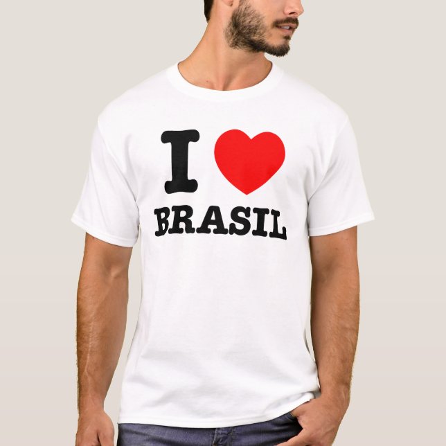 I Herz Brasilien T-Shirt (Vorderseite)
