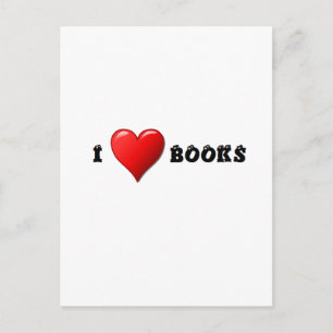I Herz-Bücher Postkarte