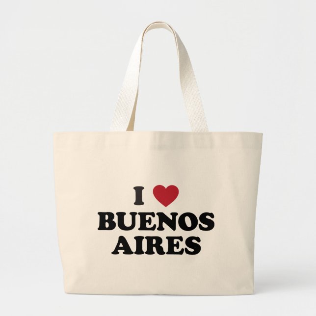I Herz Buenos Aires Argentinien Jumbo Stoffbeutel (Vorne)