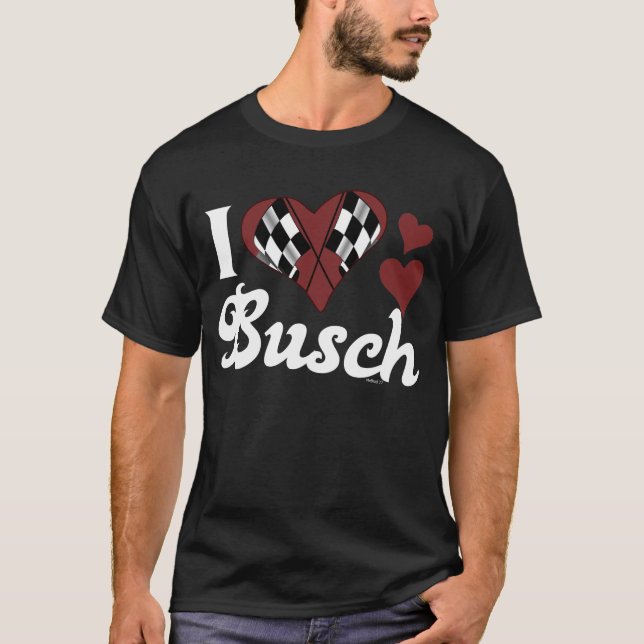 I Herz Busch Drk T-Shirt (Vorderseite)
