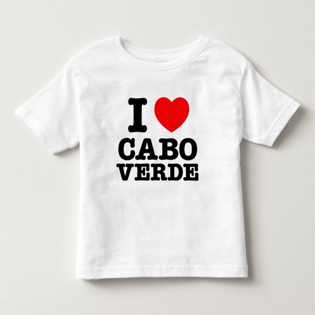 I Herz Cabo Verde Kleinkind T-shirt (Vorderseite)