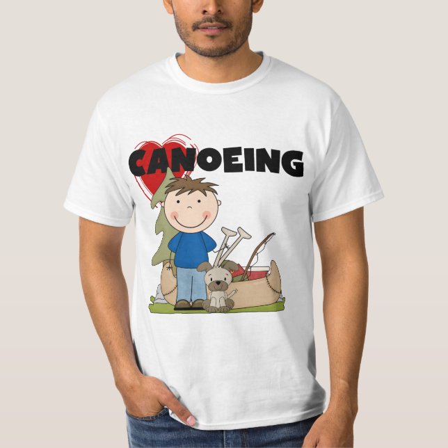 I Herz-Canoeing Jungen-T-Shirts und Geschenke T-Shirt (Vorderseite)