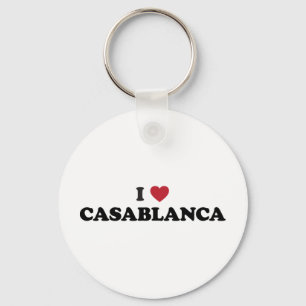I Herz Casablanca Marokko Schlüsselanhänger