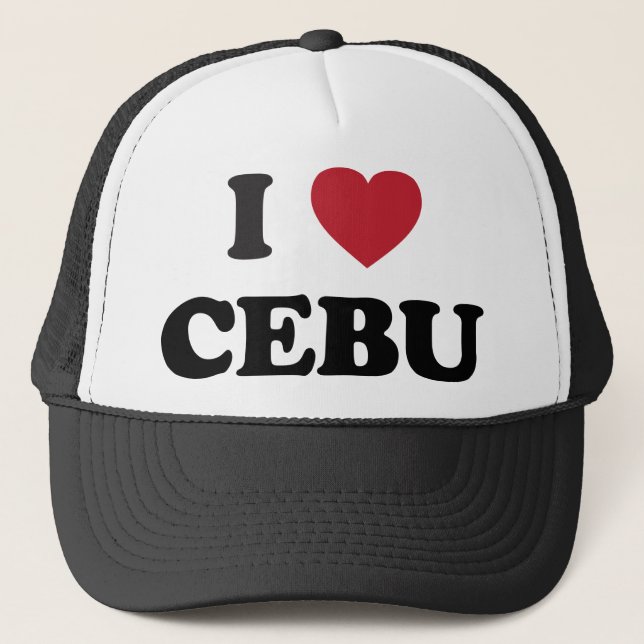I Herz Cebu Philippinen Truckerkappe (Vorderseite)