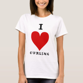 I [HERZ] Curling T-Shirt