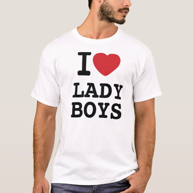 I Herz DAME BOYS T-Shirt (Vorderseite)
