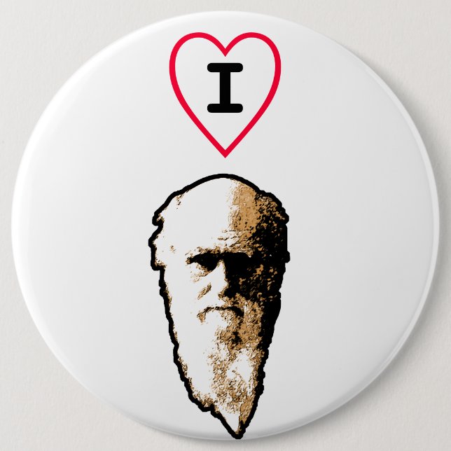 I Herz Darwin Button (Vorderseite)