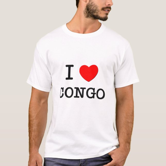 I HERZ DER KONGO T-Shirt (Vorderseite)
