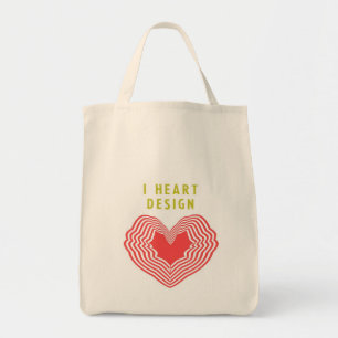 I Herz Design Tragetasche