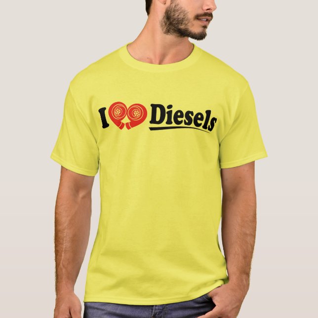 I Herz-Diesel-Shirt T-Shirt (Vorderseite)