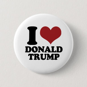 I Herz Donald Trump Button