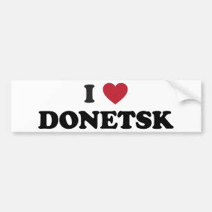I Herz Donetsk Ukraine Autoaufkleber