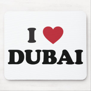 I Herz Dubai Arabische Emirate Mousepad