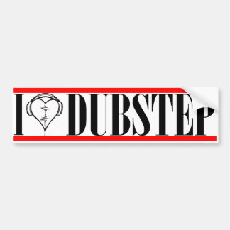 I Herz DubStep Kopie Autoaufkleber
