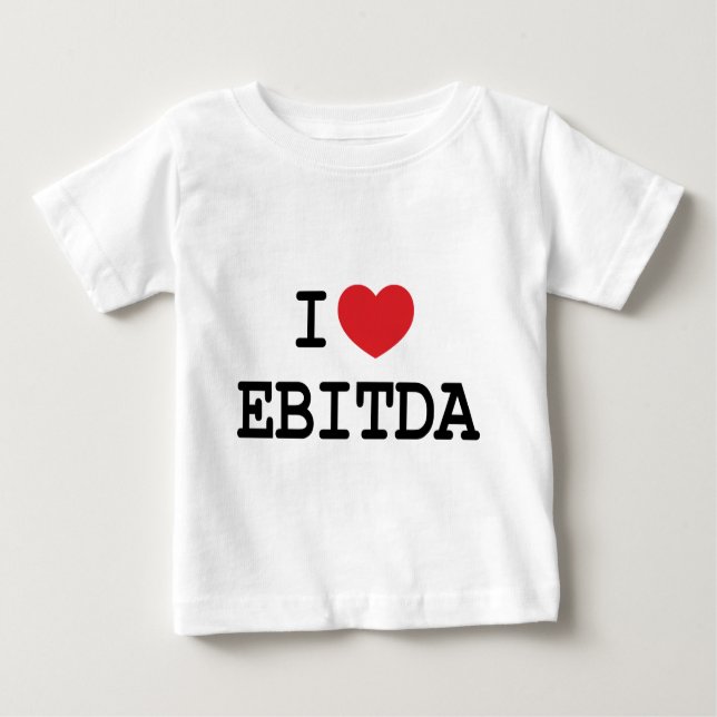 I (Herz) EBITDA Baby T-shirt (Vorderseite)
