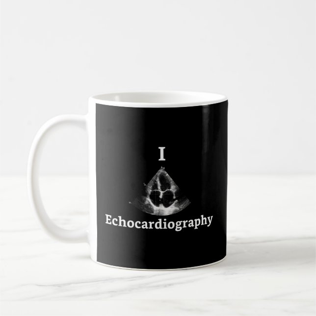 I Herz Echokardiografie Echokardiographie Tech Kaffeetasse (Links)