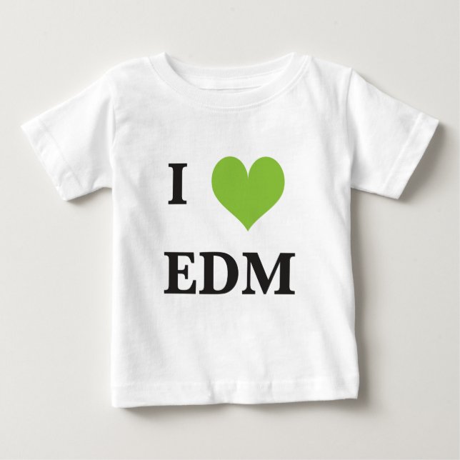 I Herz EDM Baby T-shirt (Vorderseite)