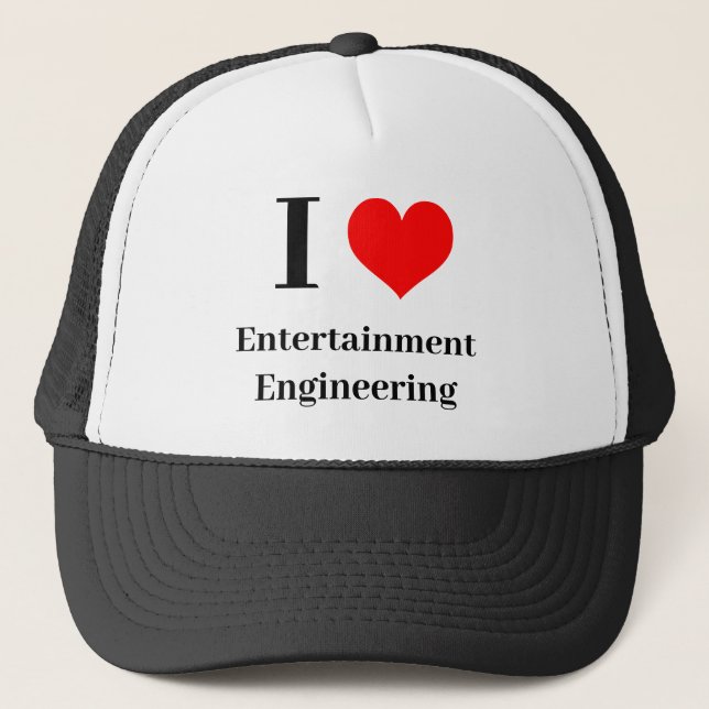 I Herz Entertainment Engineering Truckerkappe (Vorderseite)