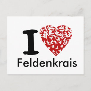 I Herz Feldenkrais Postkarte   völlig Editable
