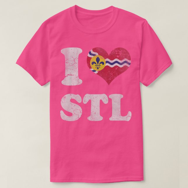 I Herz Flag St. Louis Missouri T-Shirt (Design vorne)