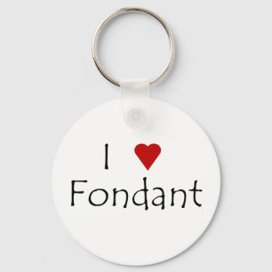 I Herz-Fondant-Schlüsselanhänger Schlüsselanhänger