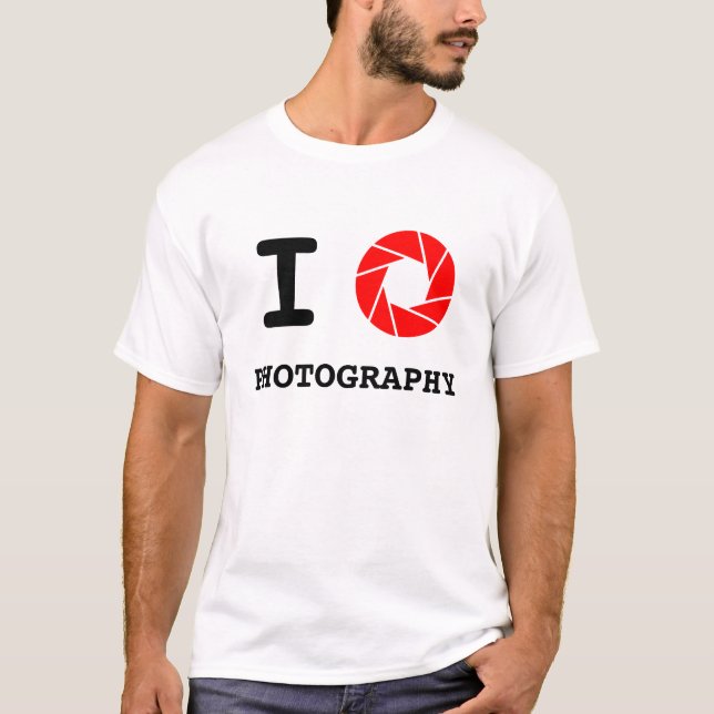 I Herz-Fotografie-Shirt T-Shirt (Vorderseite)