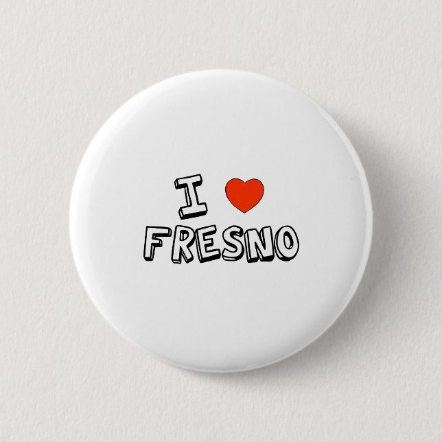 I Herz Fresno Button (Vorderseite)