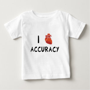 I Herz-Genauigkeit Baby T-shirt