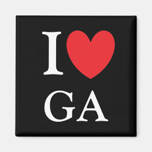I Herz-Georgia-Magnet Magnet