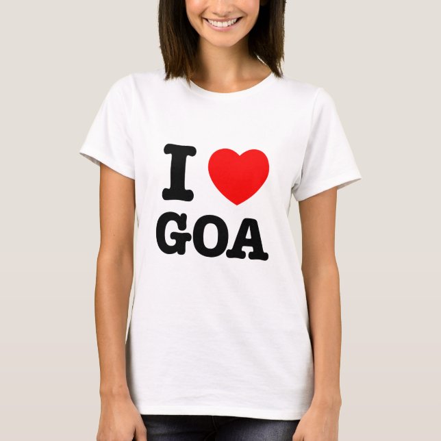 I Herz Goa T-Shirt (Vorderseite)