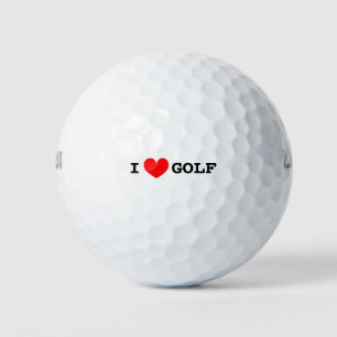 I Herz-Golfbälle Personalisierbare Liebe Golfball
