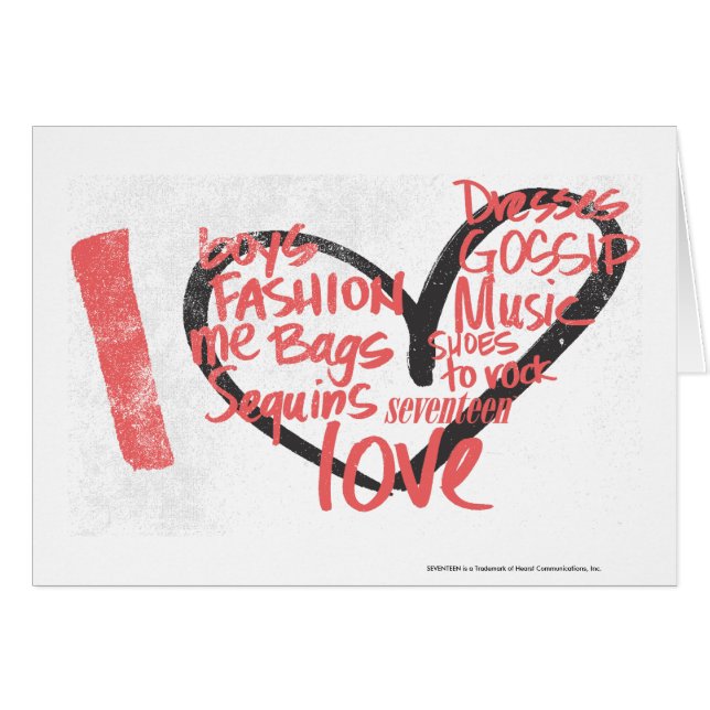 I Herz-Graffiti-Rosa (Vorderseite (Horizontal))