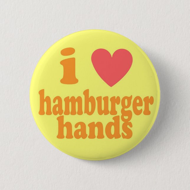 I Herz-Hamburger-Hände Button (Vorderseite)