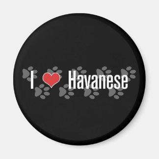 I (Herz) Havanese Magnet