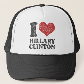 I Herz Hillary Clinton Retro Truckerkappe