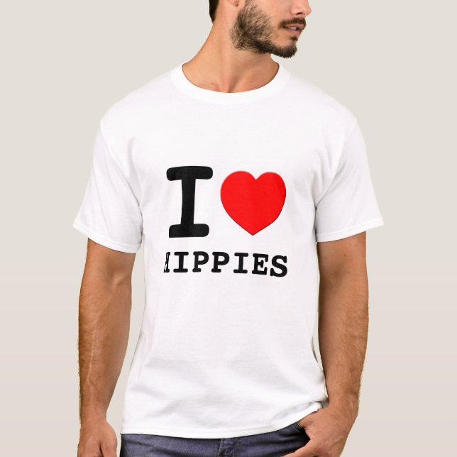 I Herz-Hippies T-Shirt (Vorderseite)