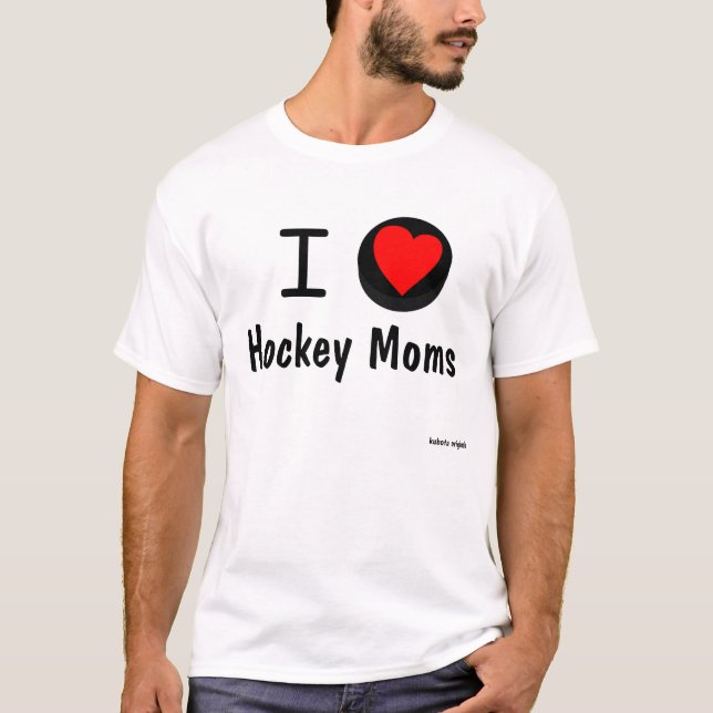I Herz-Hockey-Mamas T-Shirt (Vorderseite)