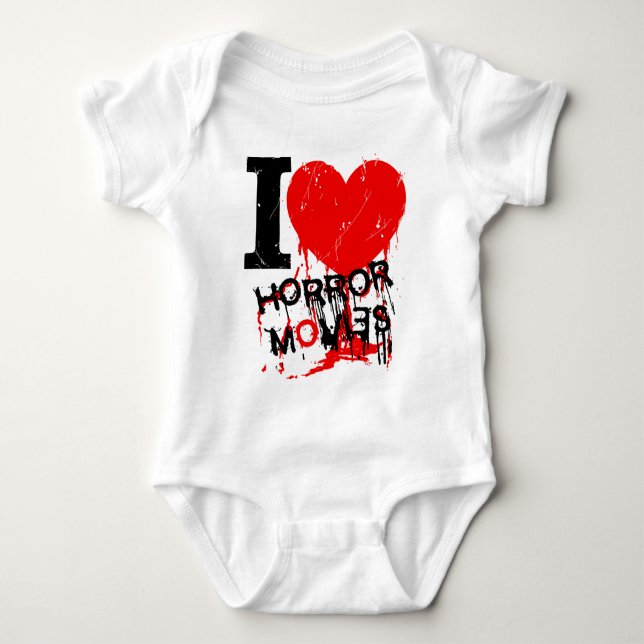 I HERZ-HORROR-FILME BABY STRAMPLER (Vorderseite)