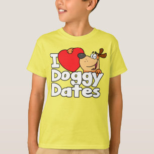 I Herz-Hündchen-Daten T-Shirt