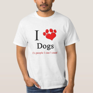 I Herz-Hunde T-Shirt