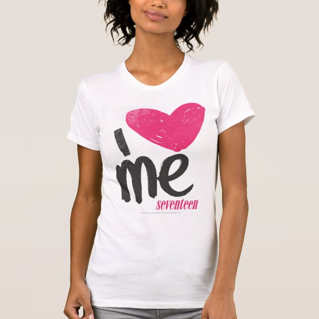 I Herz ich magentarot T-Shirt (Vorderseite)