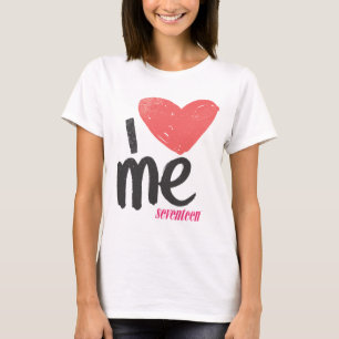 I Herz ich rosa T-Shirt